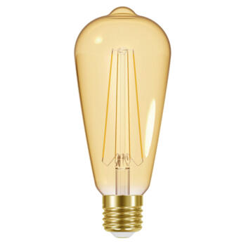 Brushed Chrome Vintage Metal Round Cage Pendant **Shade Only** - Vintage Filament Lamp ST64 LED Dimmable 5w