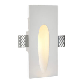 Recessed Rectangular Trimless Plaster In LED Wall Light