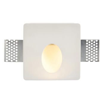 Recessed Square Trimless Plaster In LED Wall Light