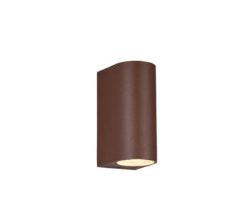 Rust Finish Outdoor GU10 LED Up/Down Wall Light