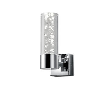 Bolsa Chrome IP44 Bathroom Wall Light	 - Single With Bubble Effect