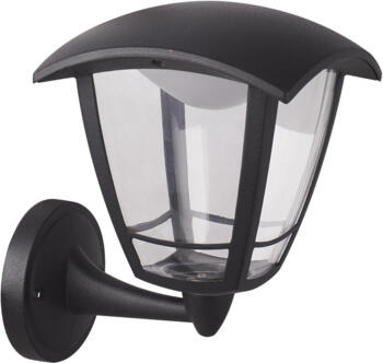 Black IP44 8W LED Coach Lantern with Adjustable CCT  - Up Light