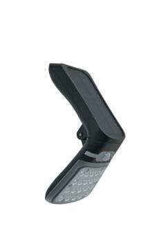 Black IP44 3.5W LED Solar Powered Wall Light With Microwave Sensor - Solar/Microwave Sensor