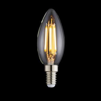 Candle Filament Lamp LED Dimmable 4w SES - 4W LED ES E14 screw cap