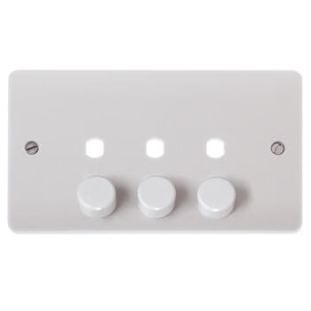 Mode Empty Dimmer Switch Plates - 3 Gang Triple