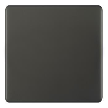 5mm Screwless Dark Bronze Blank Plates - Single