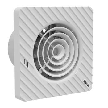4" Matt White Silent Extractor Fan IP45 Zone 1 - 100mm With Timer & Humidistat