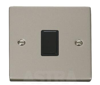 Pearl Nickel 20A DP Switch Without Flex Out - With Black Interior