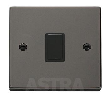 Black Nickel 20A DP Switch Without Flex Out - With Black Interior