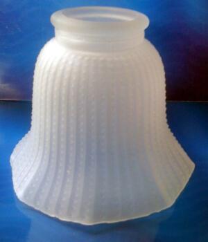 Ceiling Fan Shade - Frosted Hobnail Glass  - Frosted Hobnail Glass