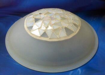 Ceiling Fan Shade - Mosaic Glass Shade - Mosaic Frosted Glass Shade