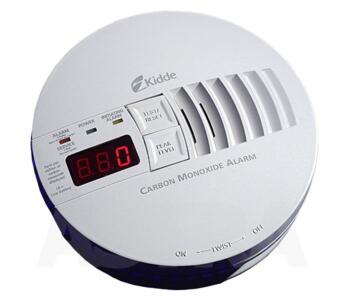 Carbon Monoxide Alarm -Digital Hard Wired CO Alarm - White