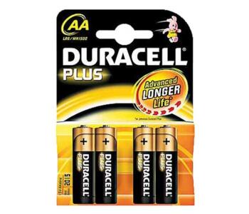 AA Battery - Duracell AA Batteries MN1500 - Pack of 4 Alkaline Batteries
