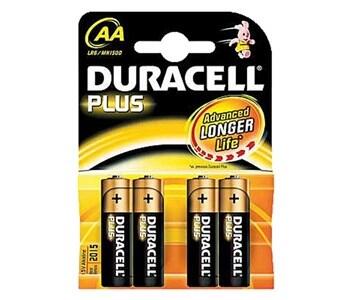 AAA Battery - Duracell AAA Batteries MN2400 - Pack of 4 Alkaline Batteries