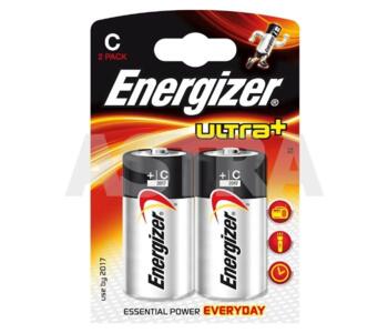 C Battery - Energizer Ultra+ C Batteries LR14 - Pack of 2 Alkaline Batteries