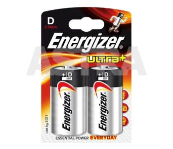 D Battery - Energizer Ultra+ D Batteries LR20 - Pack of 2 Alkaline Batteries