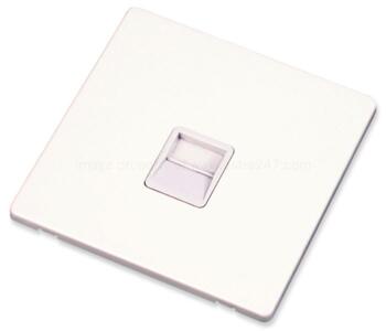 Screwless White Telephone Socket Outlet - Single Secondary BT