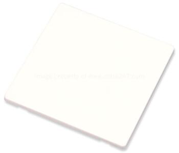 Screwless White Blank Plate - Single 1 Gang