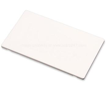 Screwless White Blank Plate - Double 2 Gang