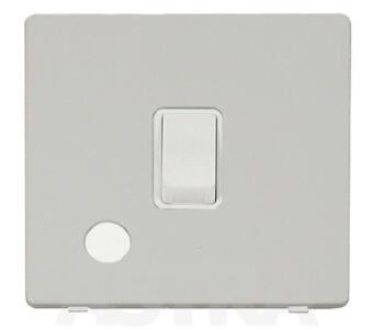 Screwless White 20A DP Switch with Flex Out