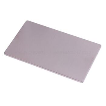 Screwless Stainless Steel Blank Plate Double 2Gang - With Black Plate Insert