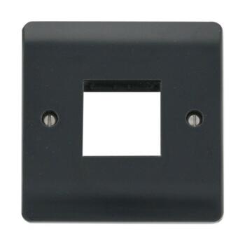 Part M Empty Switch Plate - Unfurnished  Single Plate  Twin Aperture 