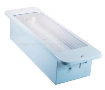 8W Recessed Emergency Light - White - White Emergency Exit Recessed Fitting