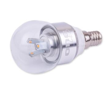 LED Clear Golf Ball Bulb - 4W Warm White Dimmable - BC Cap