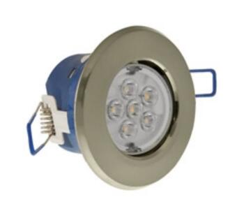 Satin Chrome LED Downlight - Click Inceptor Micro - Cool White