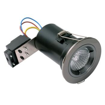 Black Nickel Fire-Rated Downlight IP20 Fixed - Fitting Only