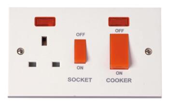 Polar 45A DP Cooker Control Unit - Neon - Bright White 