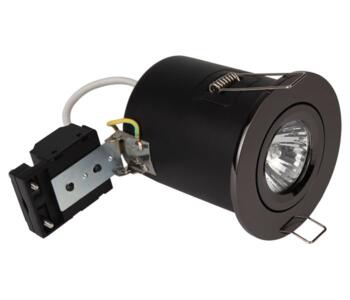 Black Nickel Fire Rated Downlight Adjustable GU10 - Fitting Only