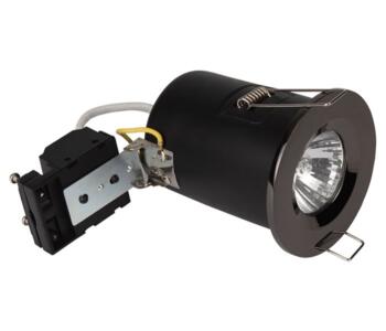 Black Nickel Fire Rated Downlight Fixed GU10 - Fitting Only