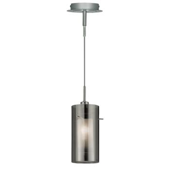 Duo 2 - Pendant Ceiling Light - 2301SM - Chrome/Smoked and Frosted Glass