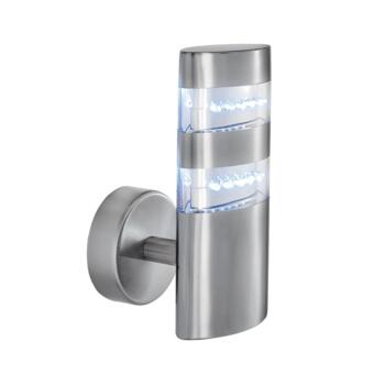 Outdoor LED Wall Light - IP44 Light 5308 - Satin Silver