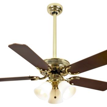 Fantasia Vienna Ceiling Fan - Polished Brass - 42" (1070mm) With Lights