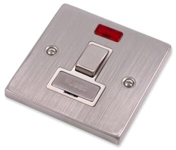 Stainless Steel Switched Spur White Insert - Switched With Neon
