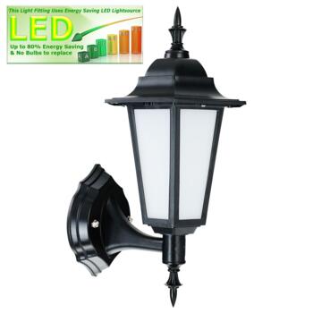 LED Outdoor Lantern - Carrick - Black 500Lm