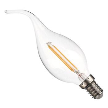 LED Filament Candle Bulb - 2W Non Dimmable - SES Flared Tip