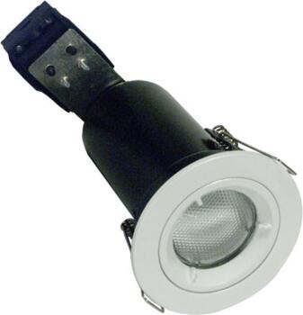 White Fire-Rated Downlight IP20 Fixed - GU10 240V 50W Fixed