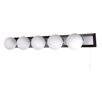 Chrome 5 Light IP44 G9 Wall Fitting - Frosted Glass/Chrome