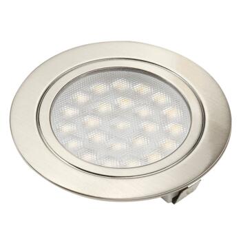 Stainless Steel Recessed LED Downlight 1.6W - 1 Fitting With Cool White LED 