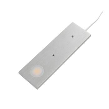 Targa LED Rectangle UnderCabinet Light 3W Silver - Warm white 3000k