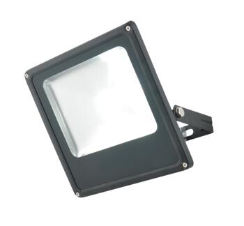 LED Slimline Black Floodlight IP44 30W - Black Finish