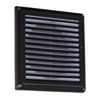 Black Fixed Extractor Fan Grill - 6" 150mm