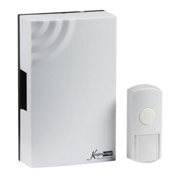 Wireless Mechanical Door Chime - White (100m Range)