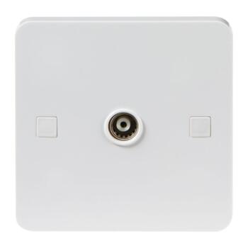White TV Outlets - Coax TV Outlet - Un-isolated