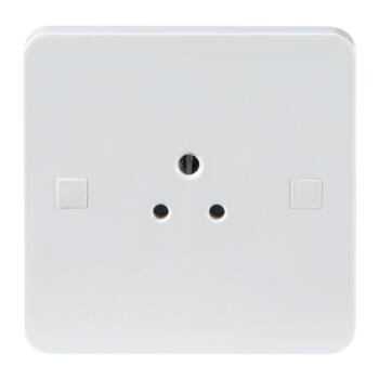 White Round Pin Sockets - 5A Round Pin Unstitched Socket
