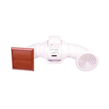 Inline Turbo Extractor Fan Kit  - 100mm With Timer