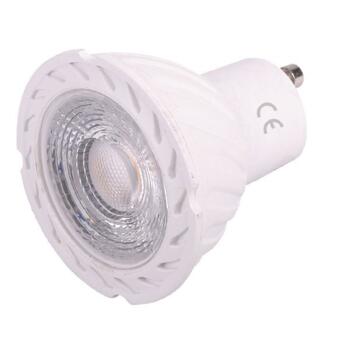 Matt White Fire Rated Downlight Adjustable GU10 - 5W Warm White LED Lamp